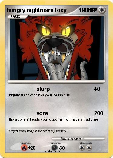 Pokemon hungry nightmare foxy              HP