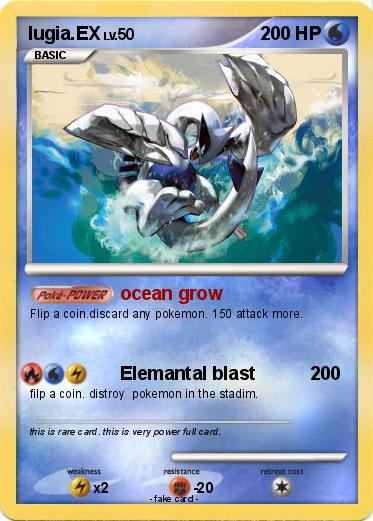 Pokemon lugia.EX
