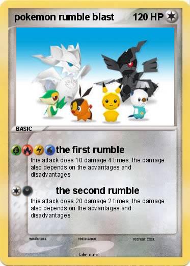 Pokemon pokemon rumble blast