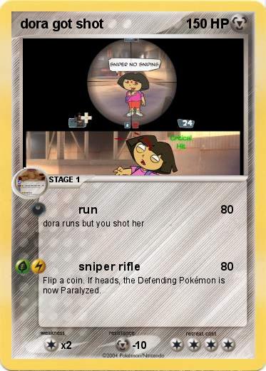 Pokemon dora got shot