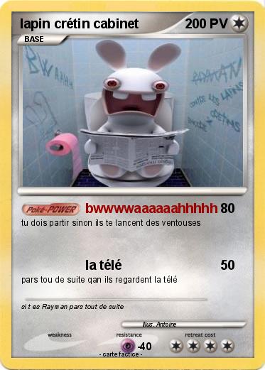 Pokemon lapin crétin cabinet