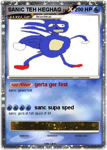 Pokemon SANIC TEH HEGHAG