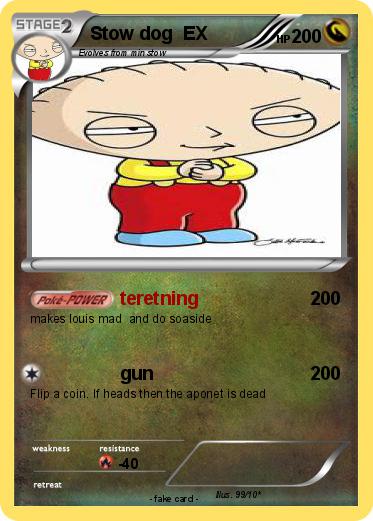 Pokemon Stow dog  EX