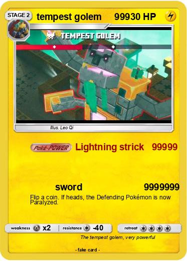 Pokemon tempest golem     999