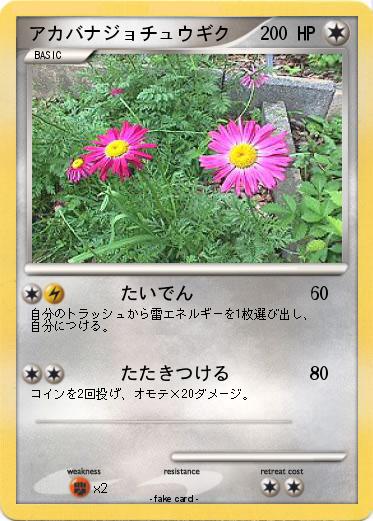 Pokemon アカバナジョチュウギク