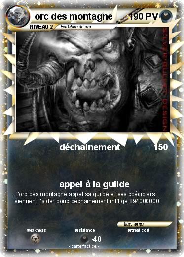 Pokemon orc des montagne
