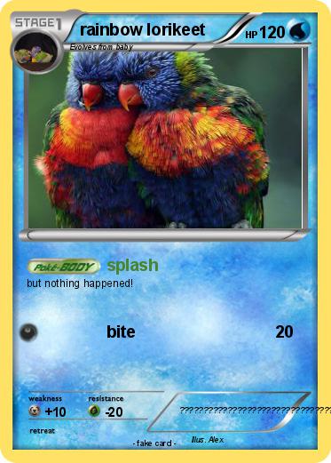 Pokemon rainbow lorikeet