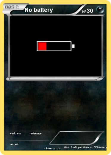Pokemon No battery