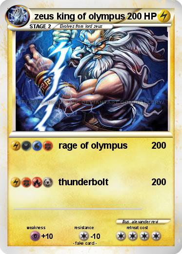 Pokemon zeus king of olympus
