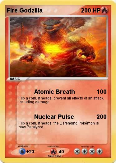 Pokemon Fire Godzilla