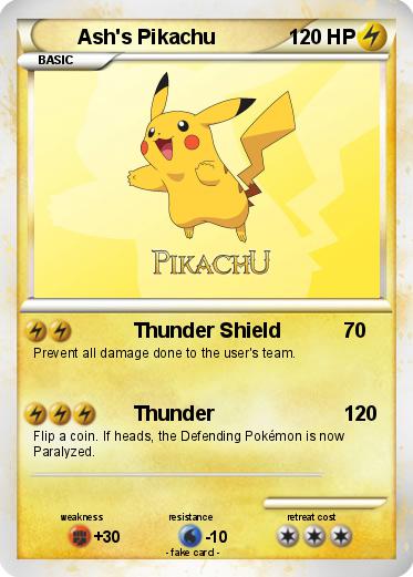 Pokemon Ash's Pikachu