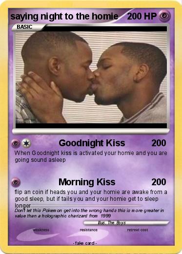 Pokemon saying night to the homie