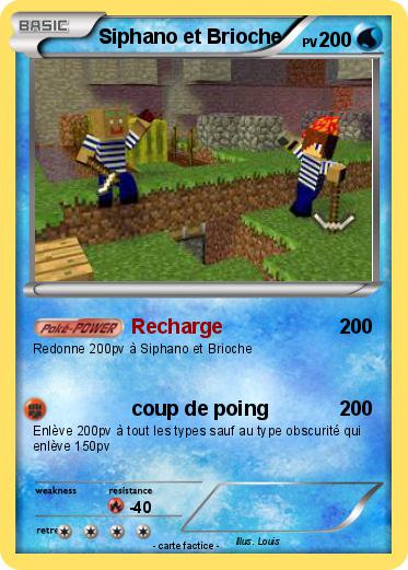 Pokemon Siphano et Brioche