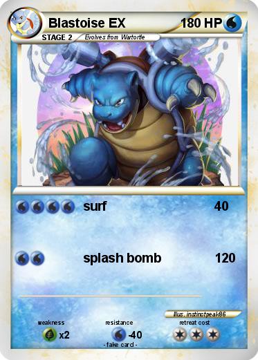 Pokemon Blastoise EX