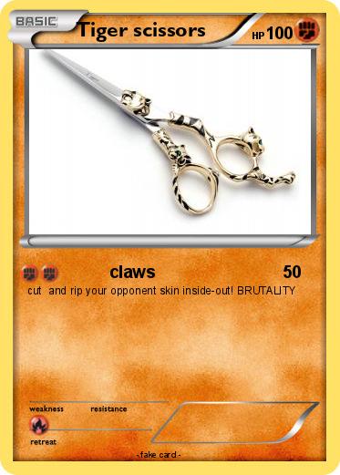 Pokemon Tiger scissors