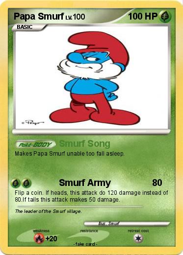 Pokemon Papa Smurf