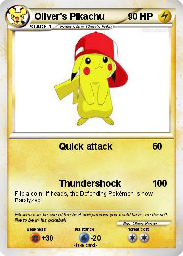 Pokemon Oliver's Pikachu