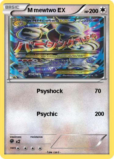 Pokemon M mewtwo EX