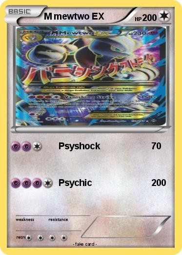 Pokemon M mewtwo EX