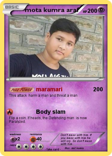 Pokemon mota kumra araf