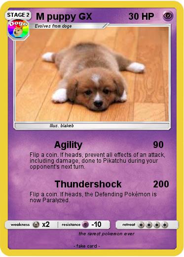 Pokemon M puppy GX