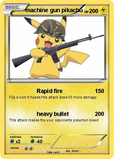 Pokemon machine gun pikachu