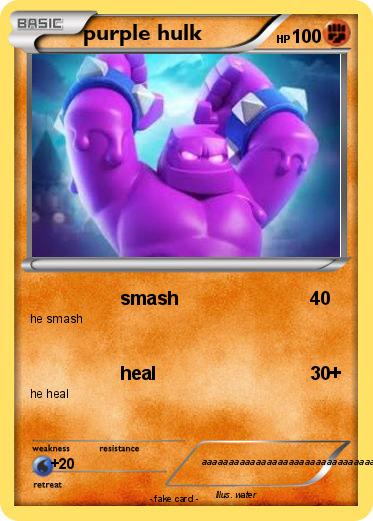 Pokemon purple hulk
