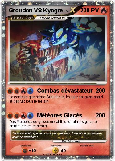 Pokemon Groudon VS Kyogre