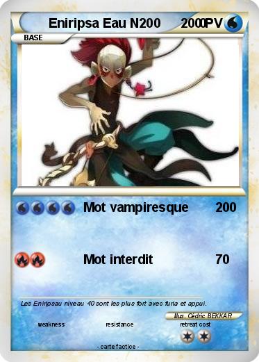 Pokemon Eniripsa Eau N200           0