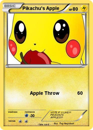 Pokemon Pikachu's Apple