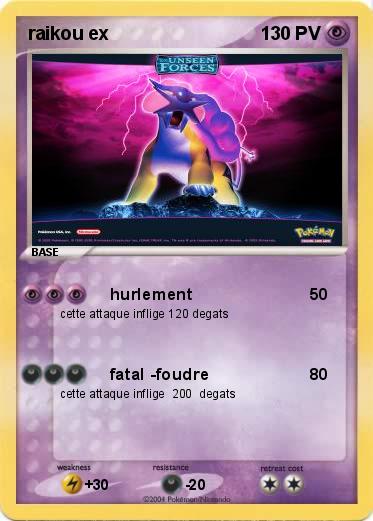 Pokemon raikou ex 