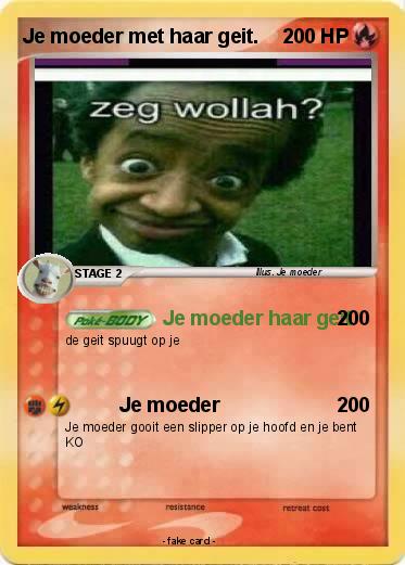Pokemon Je moeder met haar geit.