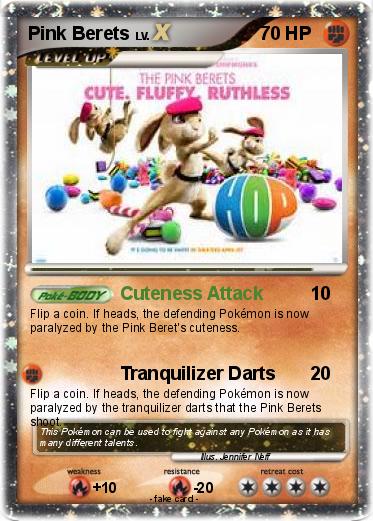 Pokemon Pink Berets