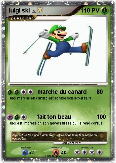 Pokemon luigi ski