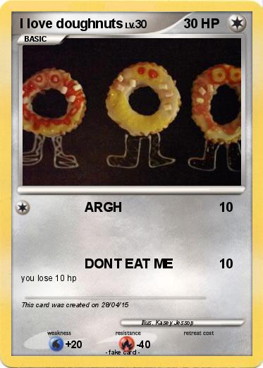 Pokemon I love doughnuts