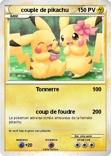 Pokemon couple de pikachu