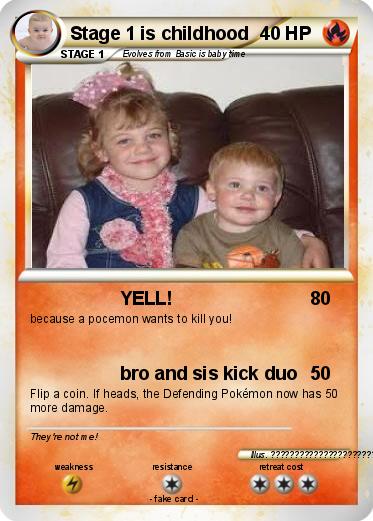 Pokemon Stage 1 is childhood