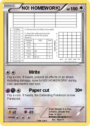 Pokemon NO! HOMEWORK!