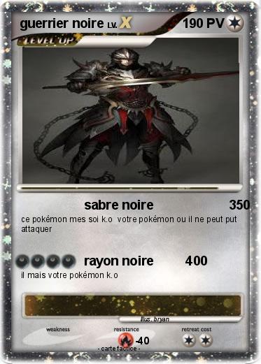 Pokemon guerrier noire