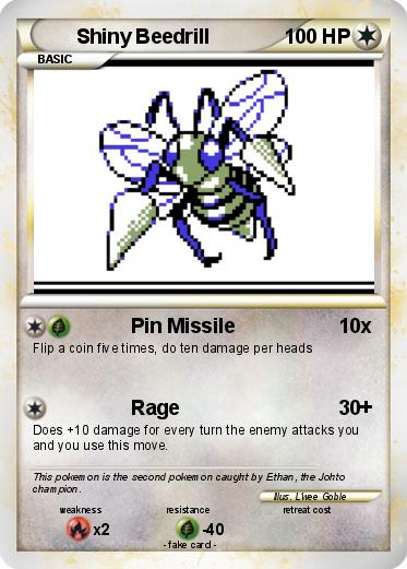 Pokemon Shiny Beedrill