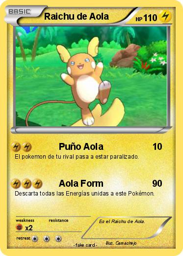 Pokemon Raichu de Aola