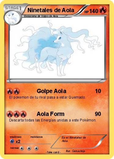 Pokemon Ninetales de Aola