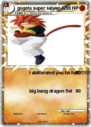Pokemon gogeta super saiyan 4