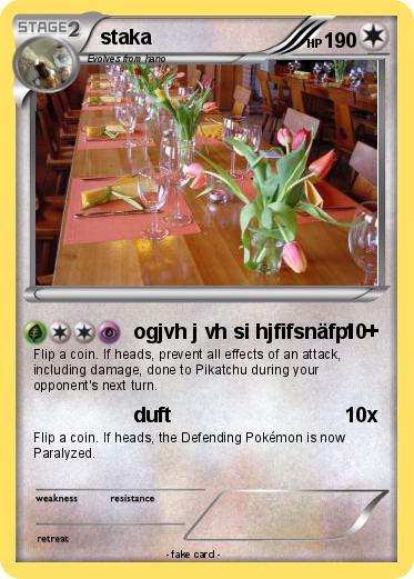 Pokemon staka