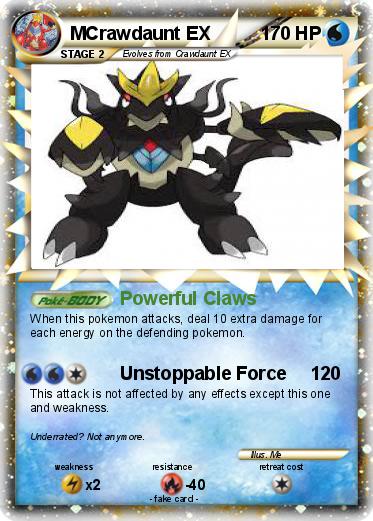 Pokemon MCrawdaunt EX