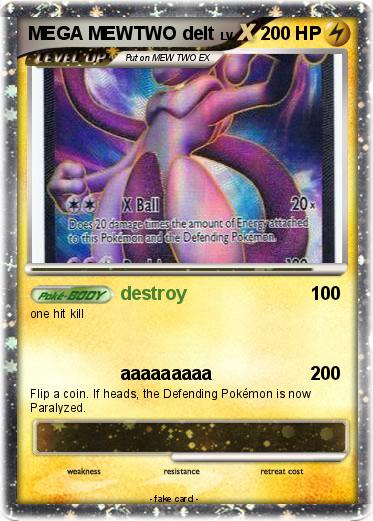 Pokemon MEGA MEWTWO delt