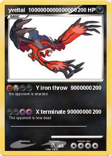 Pokemon yveltal  1000000000000000