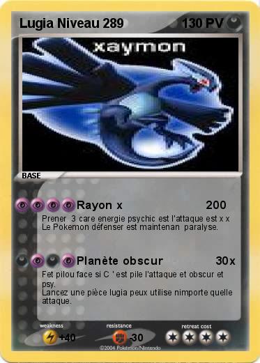 Pokemon Lugia Niveau 289                                          