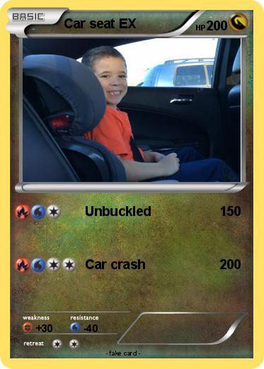 Pokemon Car seat EX
