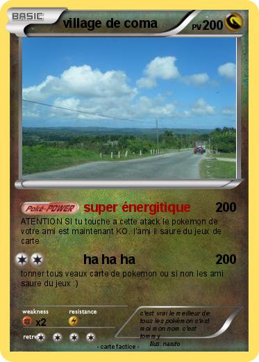 Pokemon village de coma